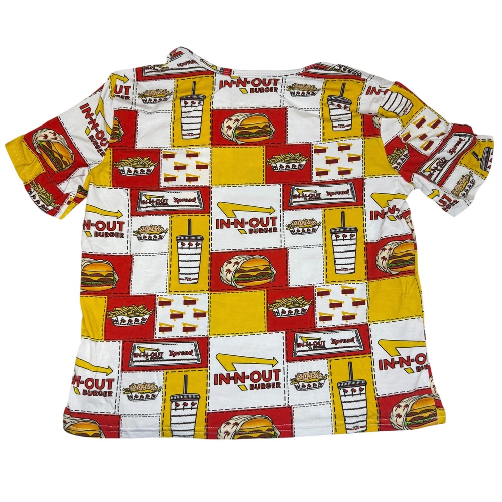 Bamboo Kids Boxy Tee & Shorts Day Wear In-N-Out Burger Set 7-8T NWT - Picture 7 of 8